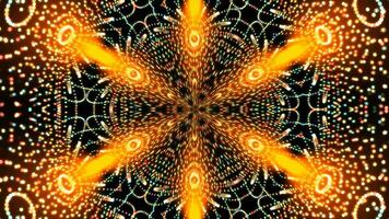 abstrakt symmetri kalejdoskop med många cirklar, 3d tolkning bakgrund, dator alstrande bakgrund foto