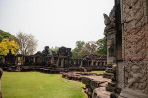 phimai sten slott gammal på historisk parkera, phimai distrikt, nakhon ratchasima foto