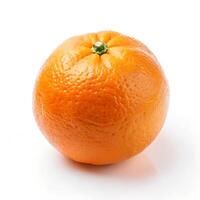 ai genererad färsk orange isolerat på vit bakgrund foto