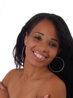 bar axel porträtt attraktiv afrikansk amerikan kvinna foto