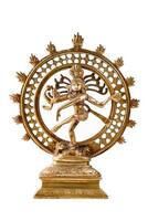 staty av shiva nataraja - herre av dansa isolerat foto