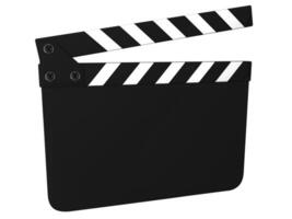 tom clapboard isolerat foto