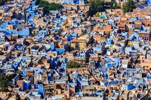 jodhpur de blå stad, rajasthan, Indien foto