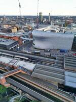 stad Centrum byggnader av birmingham central stad av England förenad rike under solnedgång. Mars 30:e, 2024 foto