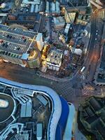 stad Centrum byggnader av birmingham central stad av England förenad rike under solnedgång. Mars 30:e, 2024 foto