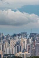 horisont av de Centrum av sao paulo, Brasilien på natt. foto