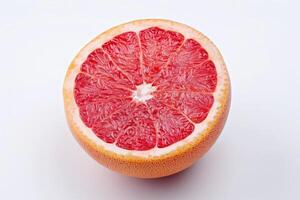 ai genererad citrusaktig grapefrukt isolerat på vit bakgrund foto