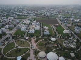 topp se. areal se av stad lahore på 2023-07-17 foto