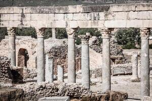 romerska ruiner sanctuaire esculape thuburbo majus tunisien foto