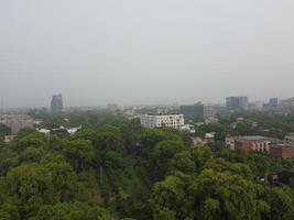 antenn se av stad lahore i pakistan på 2023-07-16 foto