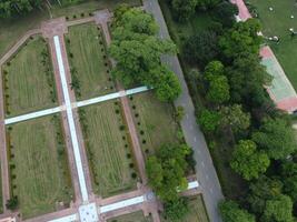 antenn se av grön stad på 2023-09-17 i lahore pakistan foto