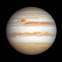 Jupiter, de största planet av de sol- systemet. foto