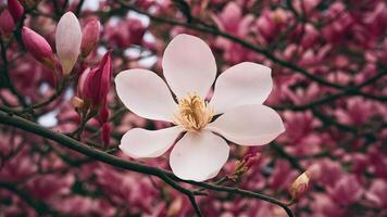 ai genererad magnolia bakgrund symboliserar louisianas gammal sydland arv foto