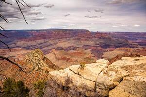 bra se av de stor kanjon nationell parkera, arizona, förenad stater. kalifornien öken. foto