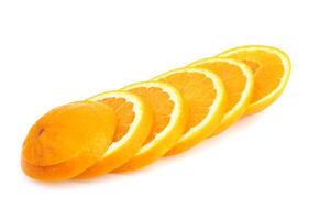 orange på vit foto