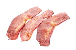 bacon på vit foto