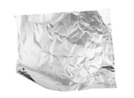 aluminium folie på vit foto