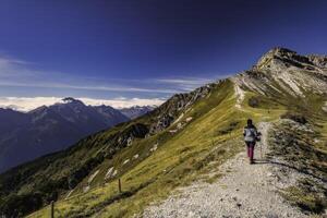 berg landskap av de stubai alps foto