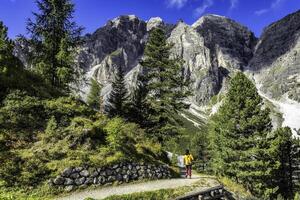 berg landskap av de stubai alps foto