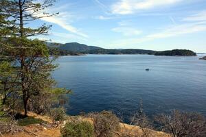 solsken kust, väst kust, pacific kust, brittiskt columbia, kanada foto