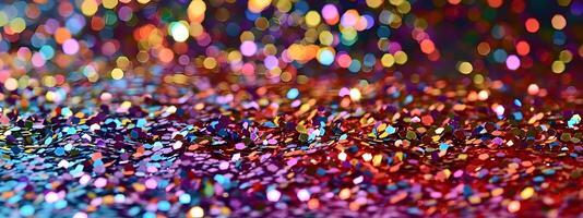 faller färgrik flerfärgad glitter konfetti bakgrund foto