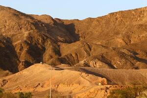 timna berg räckvidd i eilat i sydlig israel. foto