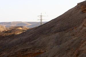 timna berg räckvidd i eilat i sydlig israel. foto