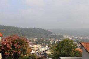 landskap i de bergen i nordlig israel. foto