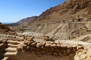 timna berg räckvidd i eilat i sydlig israel. foto