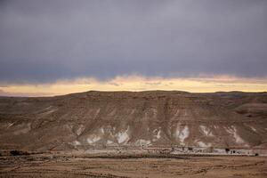 de negev är en öken- i de mitten öster, belägen i Israel och ockuperar handla om 60 av dess territorium. foto