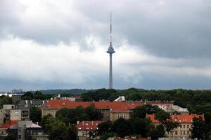 02 07 2023 vilnius litauen. vilnius är de huvudstad och största stad av litauen. den är belägen i de sydöst av litauen på de vilnius flod. foto