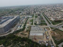 antenn se av bostads- område i lahore pakistan på juli 22, 2023. foto