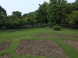 hög vinkel se av grön område av lahore pakistan på juli 22, 2023 foto