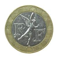 1 franc mynt, frankrike foto