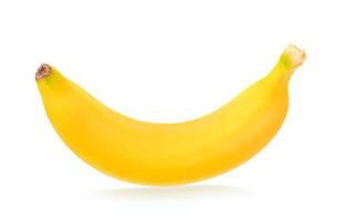 banan isolerad på vit bakgrund foto