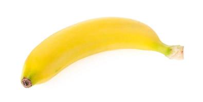banan isolerad på vit bakgrund foto