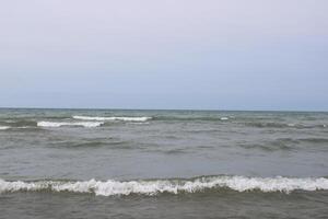 vedgräs strand stat parkera på sjö erie i buffel ny york foto