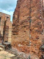 wat khudeedao gammal på historisk parkera på ayutthaya historisk parkera, phra nakhon si ayutthaya provins, thailand foto