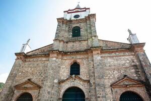 historisk katedral av vår lady av de radband byggd i de 17:e århundrade i de arv stad av honda belägen på de avdelning av tolima i colombia foto