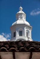 historisk mindre basilika av de obefläckad uppfattning invigt i 1874 i de arv stad av salamina i de avdelning av caldas i colombia foto