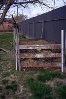 kompost barriär, Hem bearbetning av organisk avfall foto