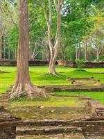 de landskap av arkeologisk webbplats på chiang sean, chiang rai, thailand foto