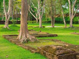 de landskap av arkeologisk webbplats på chiang sean, chiang rai, thailand foto