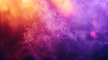 lila och orange rök abstrakt bakgrund foto
