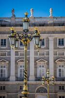 palacio verklig - spanska kunglig palats i madrid foto
