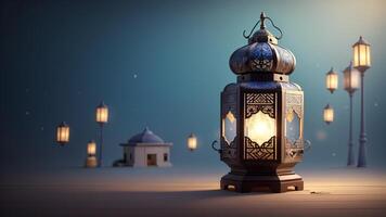 ai genererad skön ramadan ögonblick foto