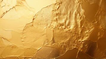 ai genererad glimmande guld folie textur för glamorös mönster. generativ ai foto