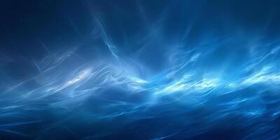 ai genererad eterisk blå nebulosa tapet abstrakt kosmisk Plats bakgrund foto