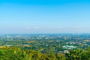 Chiang Mai stadshorisont i Thailand foto