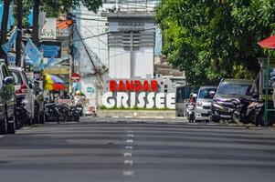 ett gammal stad turist område kallad bandar grissee foto